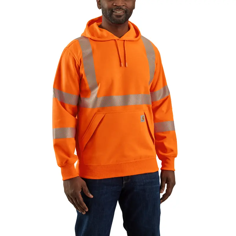 Carhartt Men's Hi-Vis Rain Defender Class 3 Sweatshirt 4