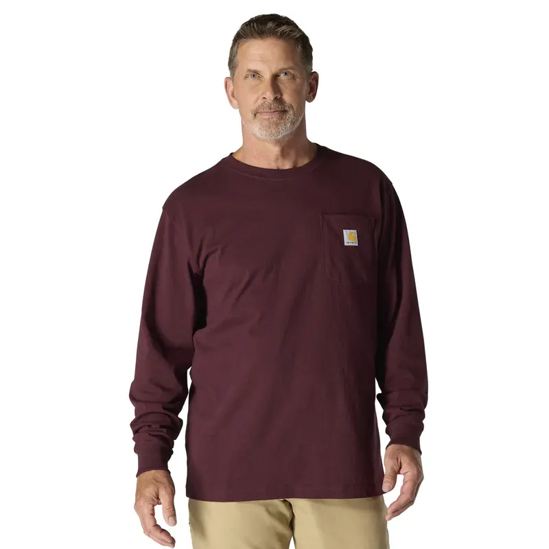 Carhartt Men’s Long-Sleeve Pocket T-Shirt – Cotton Comfort Fit