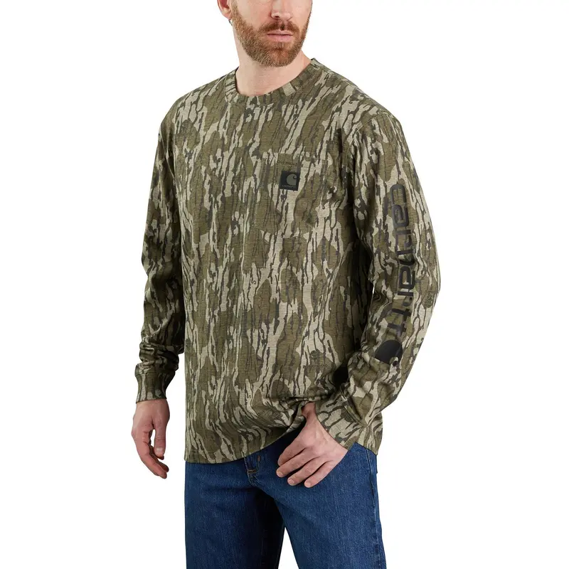 Carhartt Men's Loose Fit Camo Graphic Long Sleeve T-Shirt 1