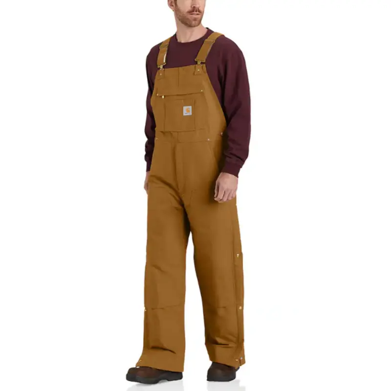 Carhartt Men's Loose Fit Firm Duck Insulated Bib 2