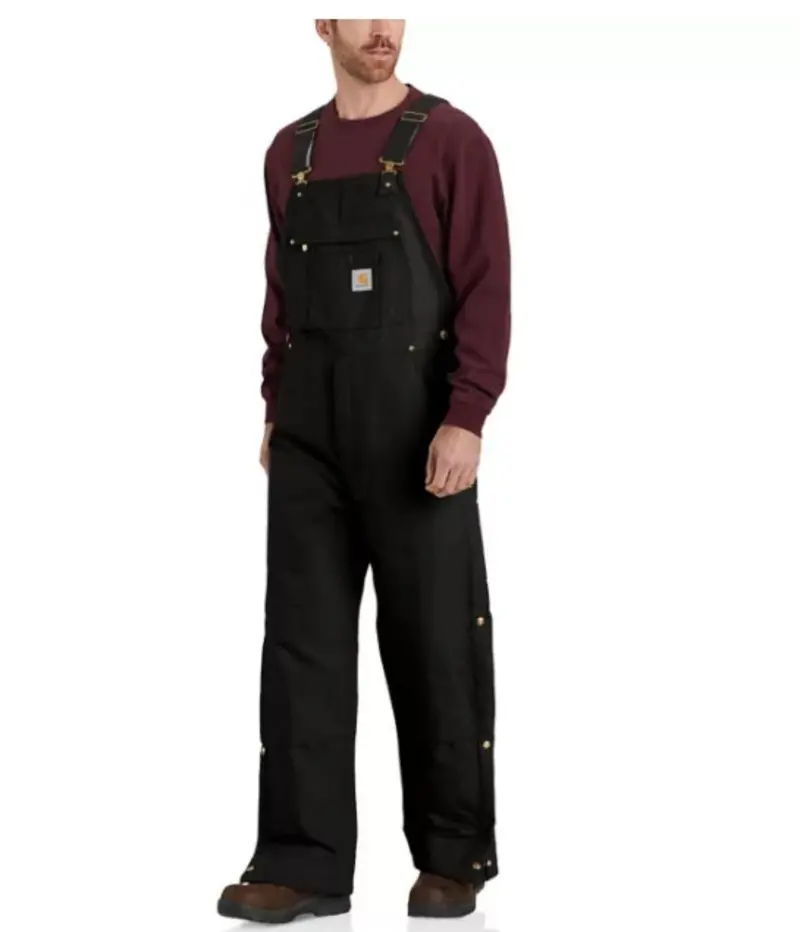 Carhartt Men's Loose Fit Firm Duck Insulted Bib Overall 1