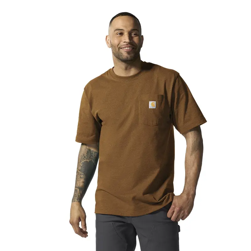 Carhartt Men's Loose Fit Heavyweight Short-Sleeve Pocket T-Shirt 60