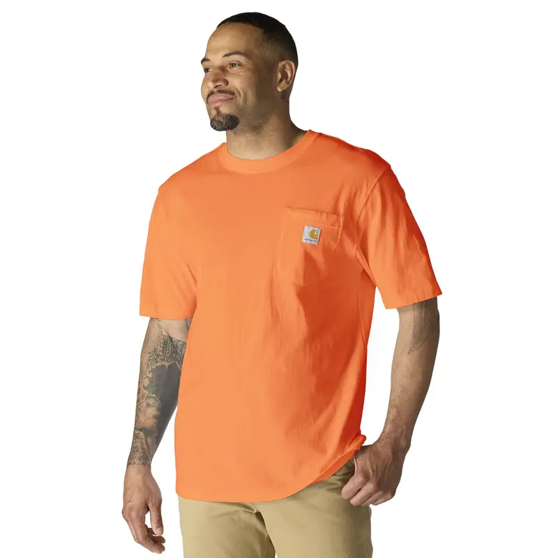 Carhartt Men's Loose Fit Heavyweight Short-Sleeve Pocket T-Shirt 68