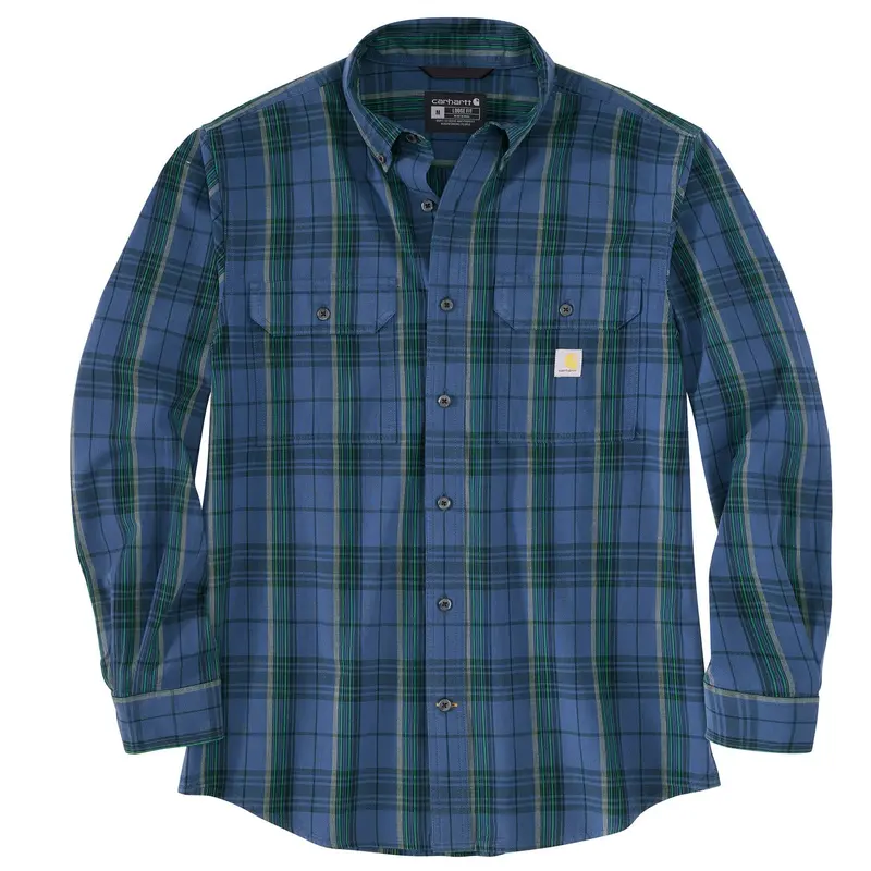 Carhartt Men's Midweight Chambray Button-Down Long Sleeve Work Shirt 2