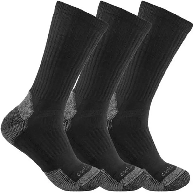 Carhartt Men's Midweight Cotton Blend Crew Sock 3-Pack 1