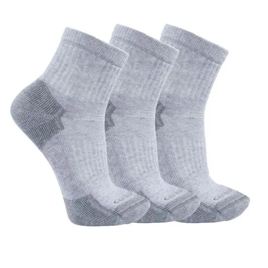 Carhartt Men's Midweight Cotton Blend Quarter Sock 3-Pack 1
