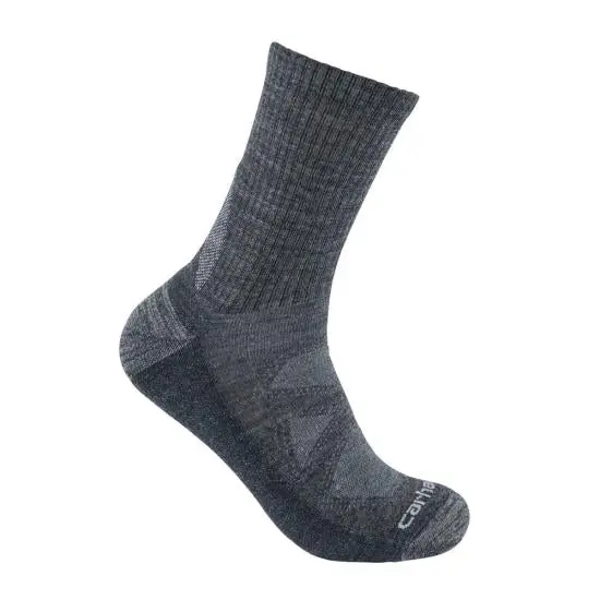 Carhartt Men's Midweight Merino Wool Blend Crew Sock 1