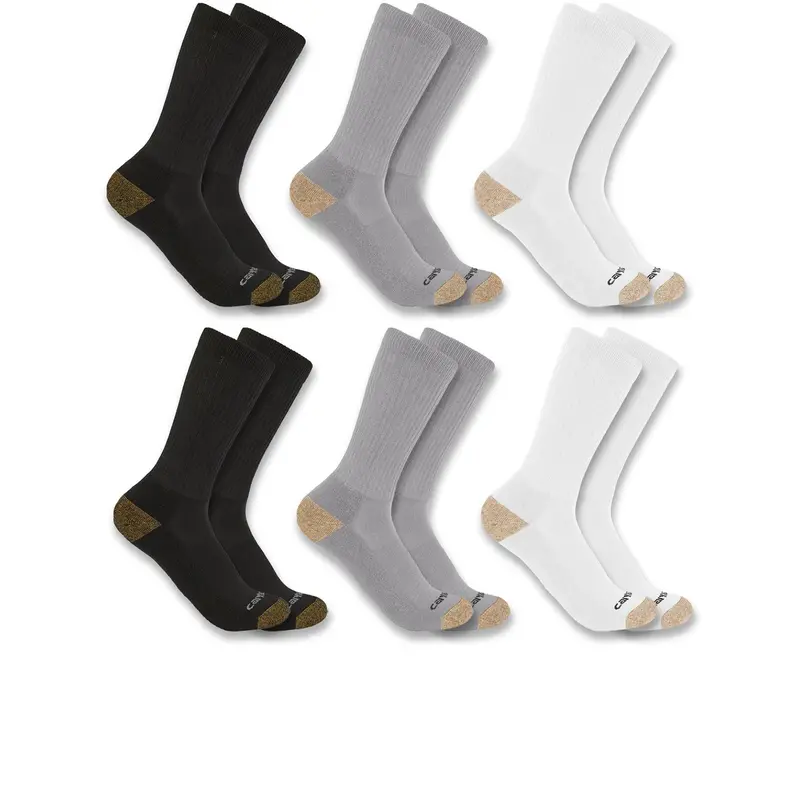 Carhartt Men's Midweight Synthetic Blend Crew Sock (6-Pack) 1