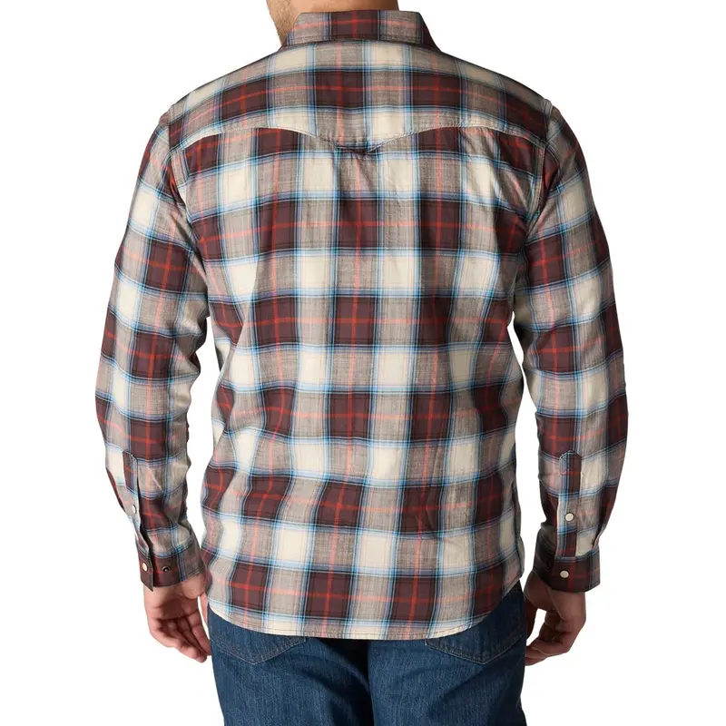 Carhartt Men's Montana Relaxed Fit Lightweight Snap-Front Long Sleeve Plaid Shirt 7