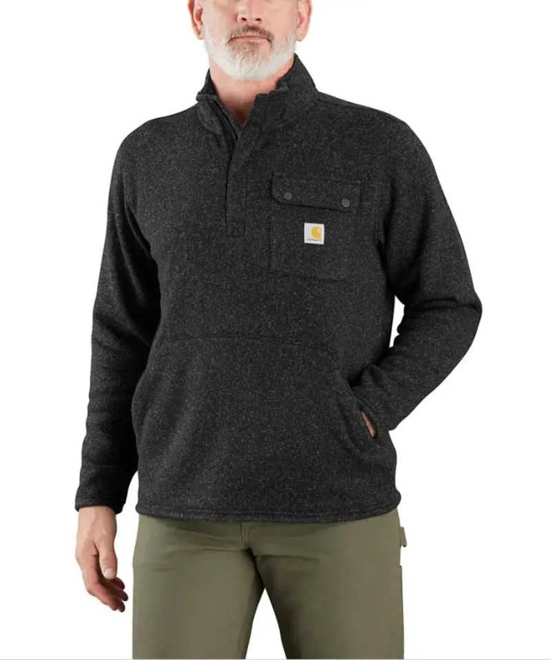 Carhartt Men’s Relaxed-Fit 1/4-Zip Fleece Sweater with Chest Pocket