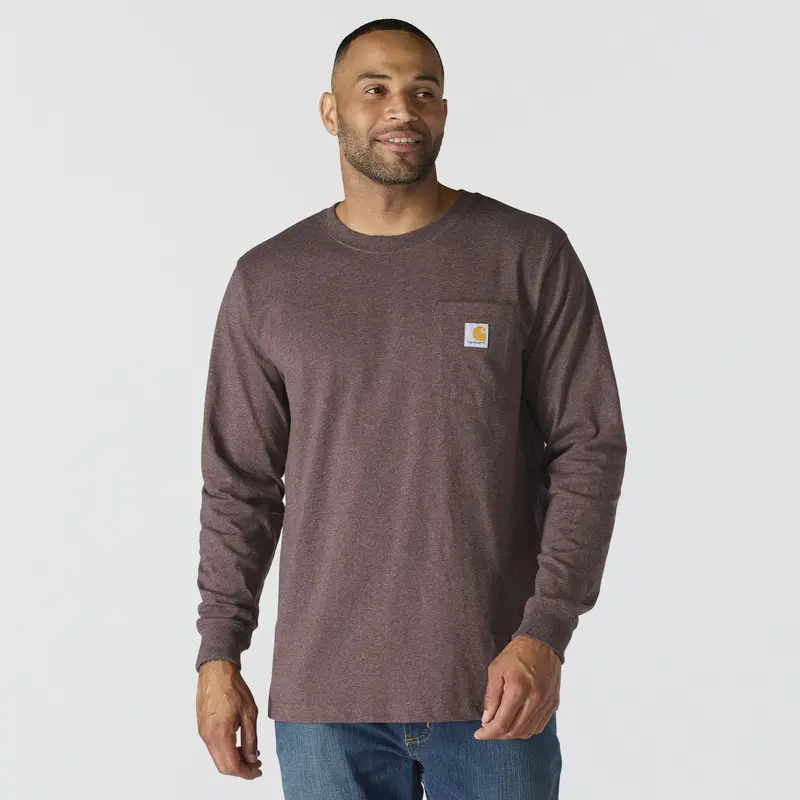 Carhartt Men's Relaxed Fit Heavyweight Pocket Long Sleeve Graphic T-Shirt 1