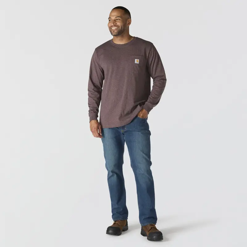 Carhartt Men's Relaxed Fit Heavyweight Pocket Long Sleeve Graphic T-Shirt 6