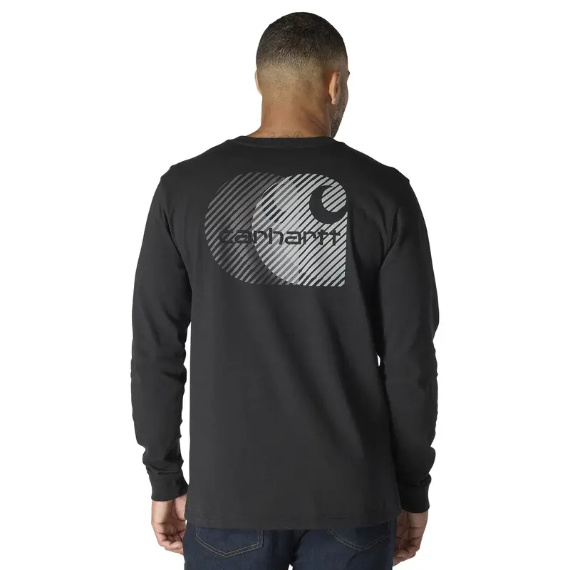 Carhartt Men's Relaxed Fit Heavyweight Pocket Long Sleeve Graphic T-Shirt 8