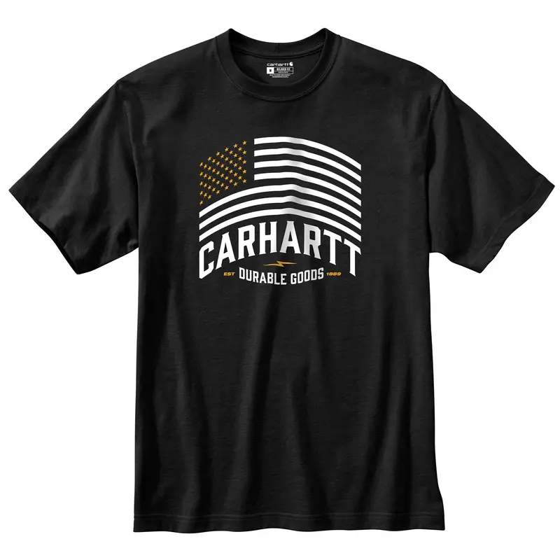 Carhartt Men's Relaxed Fit Midweight Short Sleeve Flag Graphic Tee 1