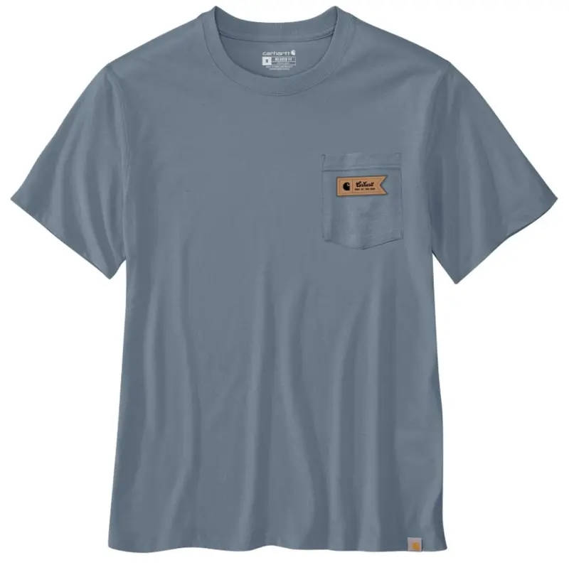 Carhartt Men's Relaxed Fit Pocket Script Short Sleeve Graphic T-Shirt 1