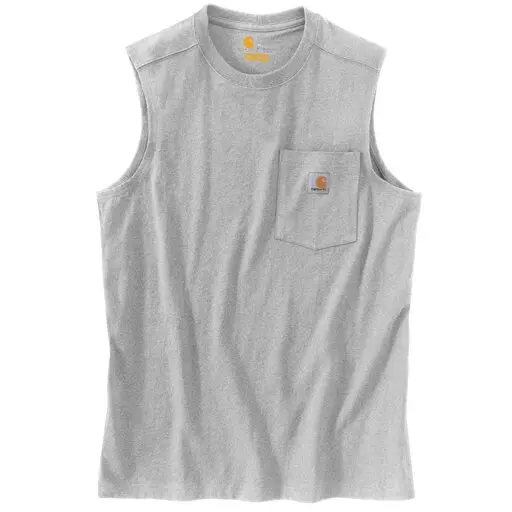 Carhartt Men's Relaxed Fit Sleeveless Pocket Tee 2