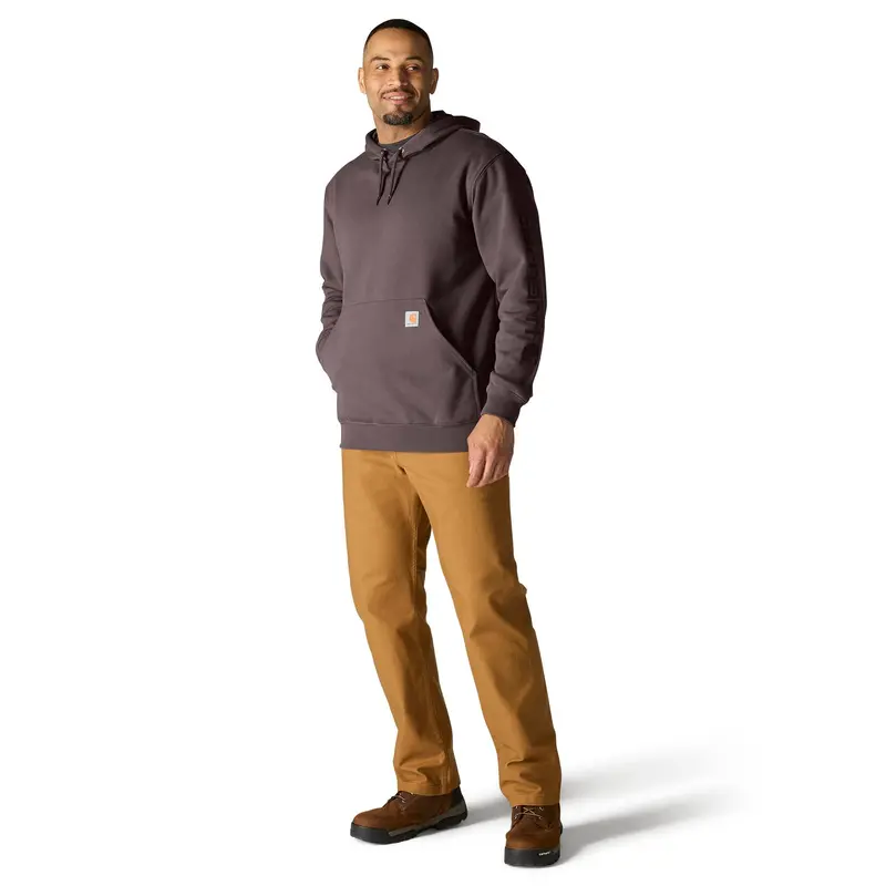 Carhartt Men's Signature Logo Hooded Pullover Sweatshirt 11