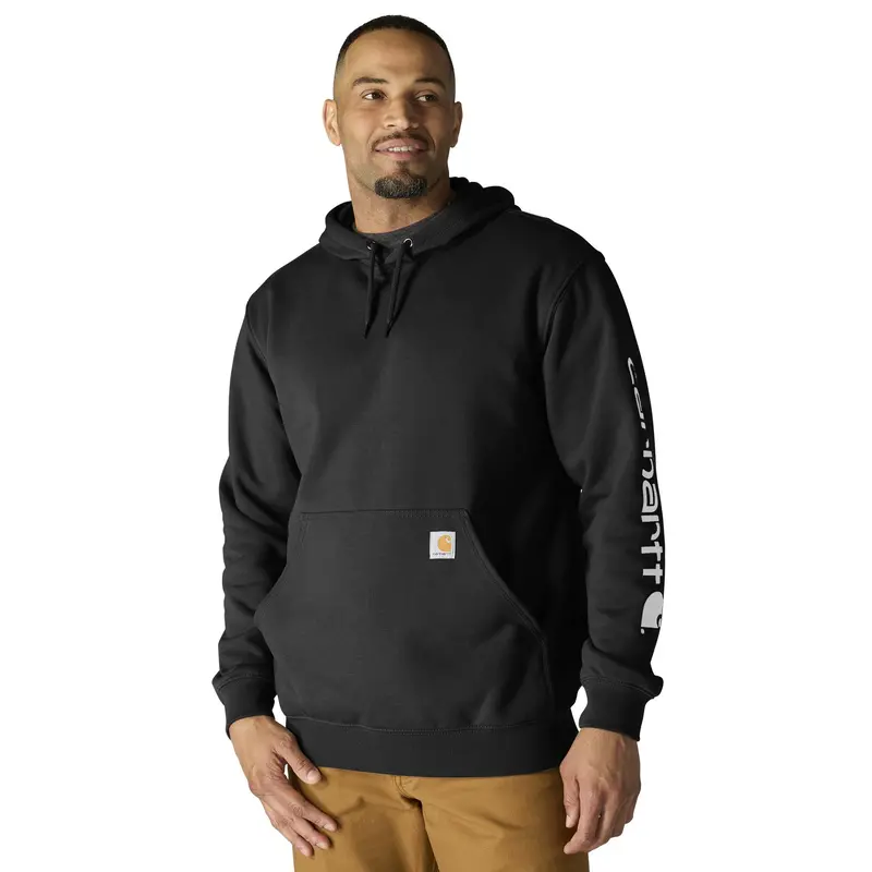 Carhartt Men's Signature Logo Hooded Pullover Sweatshirt 12