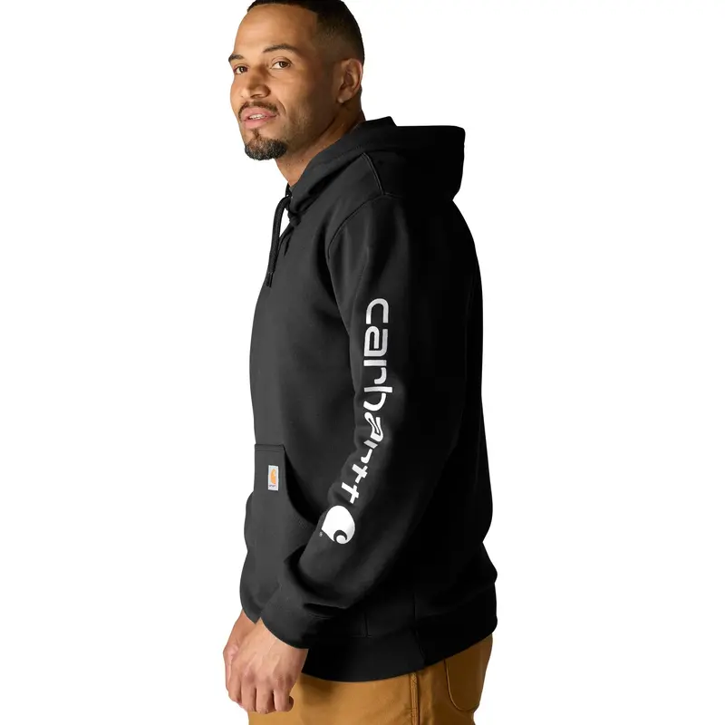 Carhartt Men's Signature Logo Hooded Pullover Sweatshirt 14