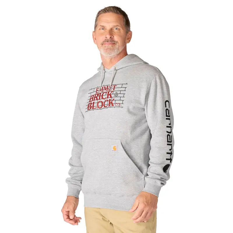 Carhartt Men's Signature Logo Hooded Pullover Sweatshirt 22