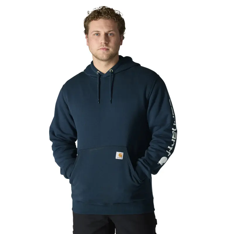 Carhartt Men's Signature Logo Hooded Pullover Sweatshirt 3