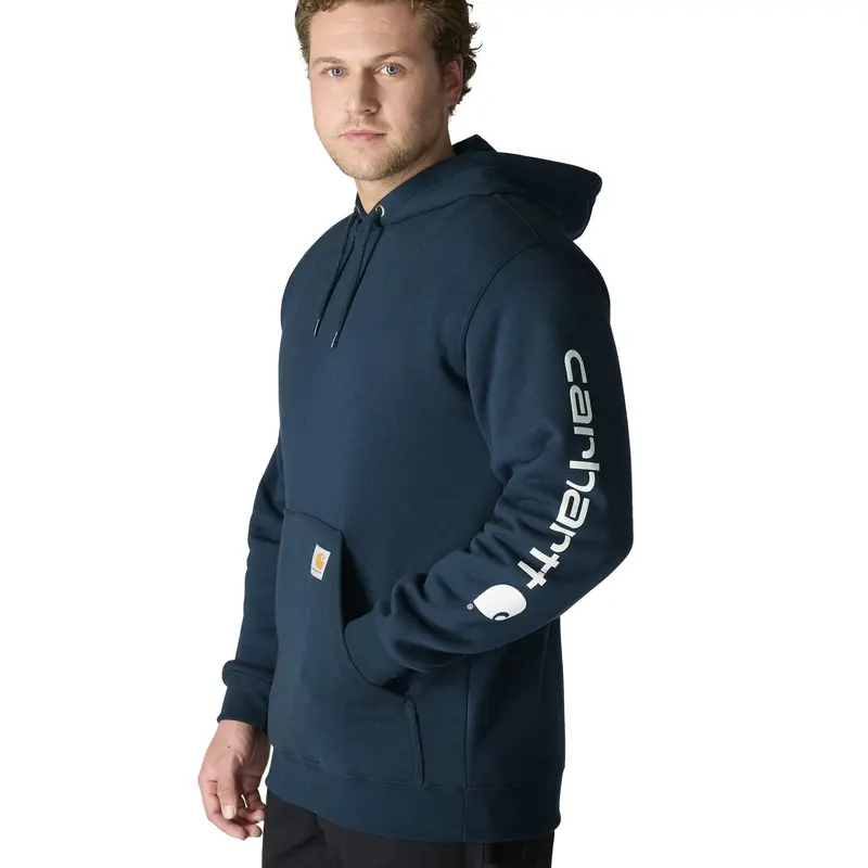 Carhartt Men's Signature Logo Hooded Pullover Sweatshirt 3