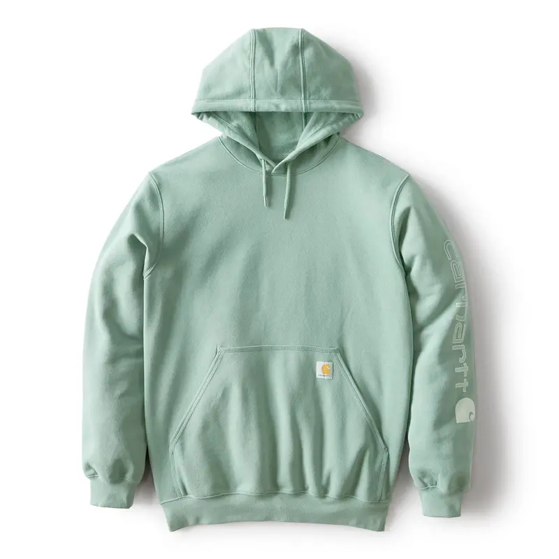 Carhartt Men's Signature Logo Hooded Pullover Sweatshirt 41