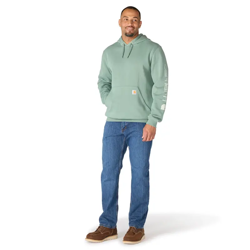 Carhartt Men's Signature Logo Hooded Pullover Sweatshirt 42