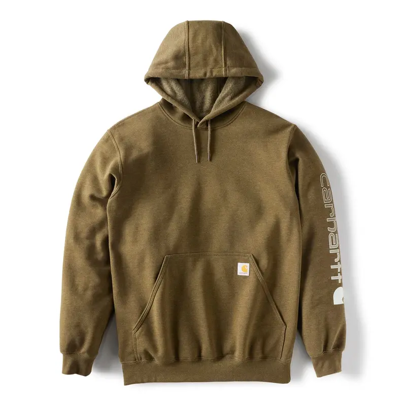 Carhartt Men's Signature Logo Hooded Pullover Sweatshirt 49
