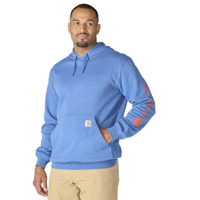 Carhartt Men's Signature Logo Hooded Pullover Sweatshirt 51