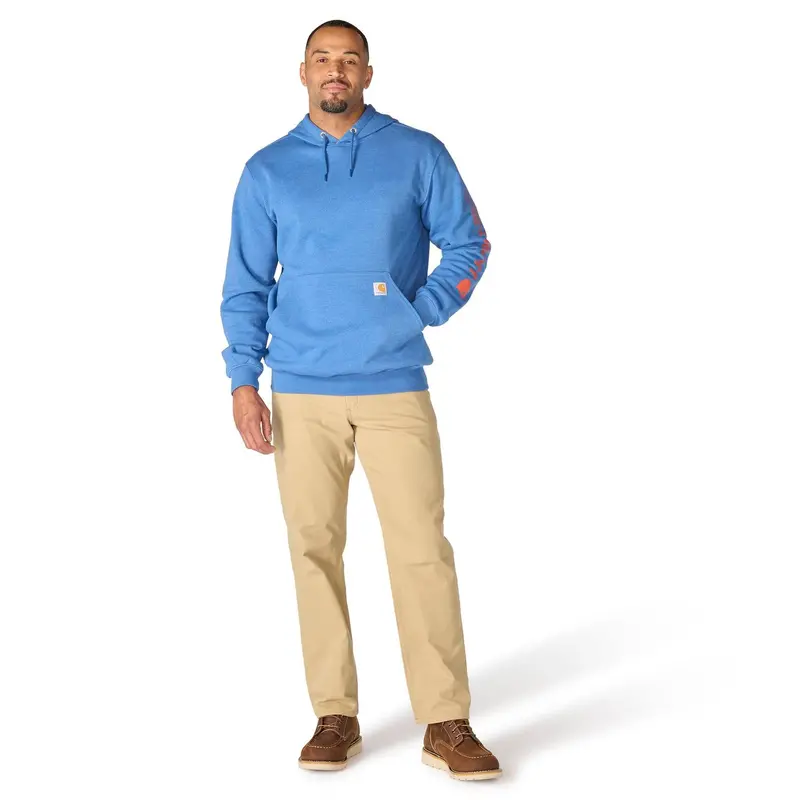 Carhartt Men's Signature Logo Hooded Pullover Sweatshirt 57