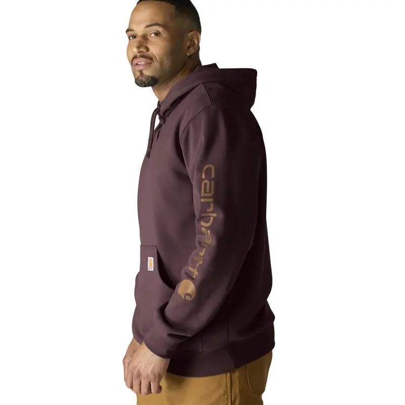 Carhartt Men's Signature Logo Hooded Pullover Sweatshirt 59