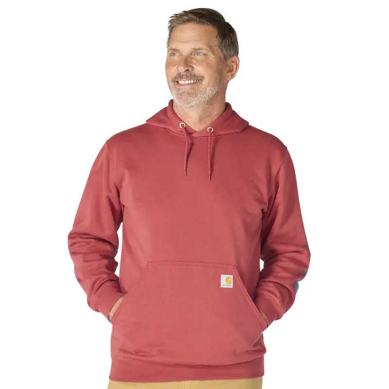 Carhartt Men's Signature Logo Hooded Pullover Sweatshirt 63