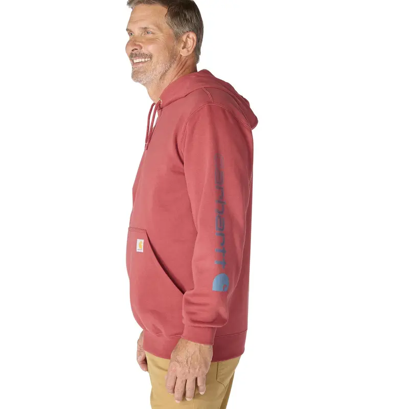Carhartt Men's Signature Logo Hooded Pullover Sweatshirt 65