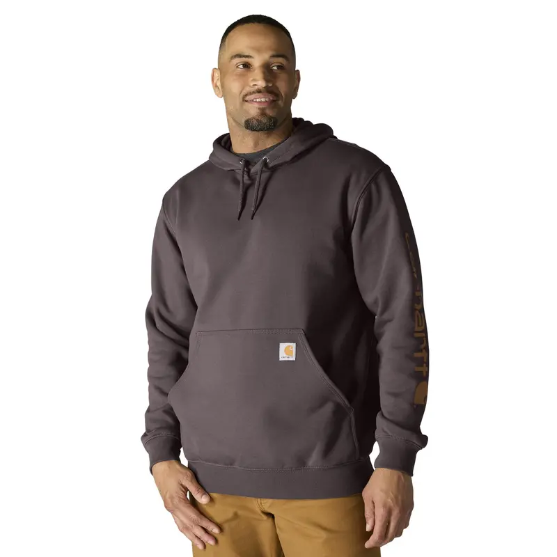 Carhartt Men's Signature Logo Hooded Pullover Sweatshirt 7