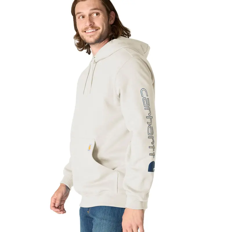 Carhartt Men's Signature Logo Hooded Pullover Sweatshirt 71