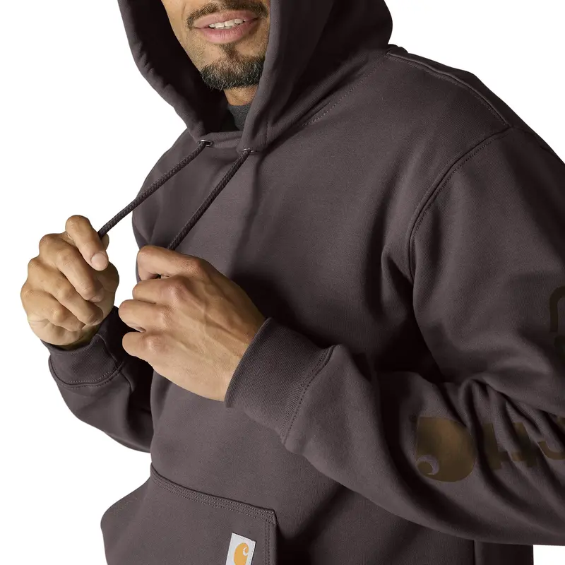 Carhartt Men's Signature Logo Hooded Pullover Sweatshirt 9