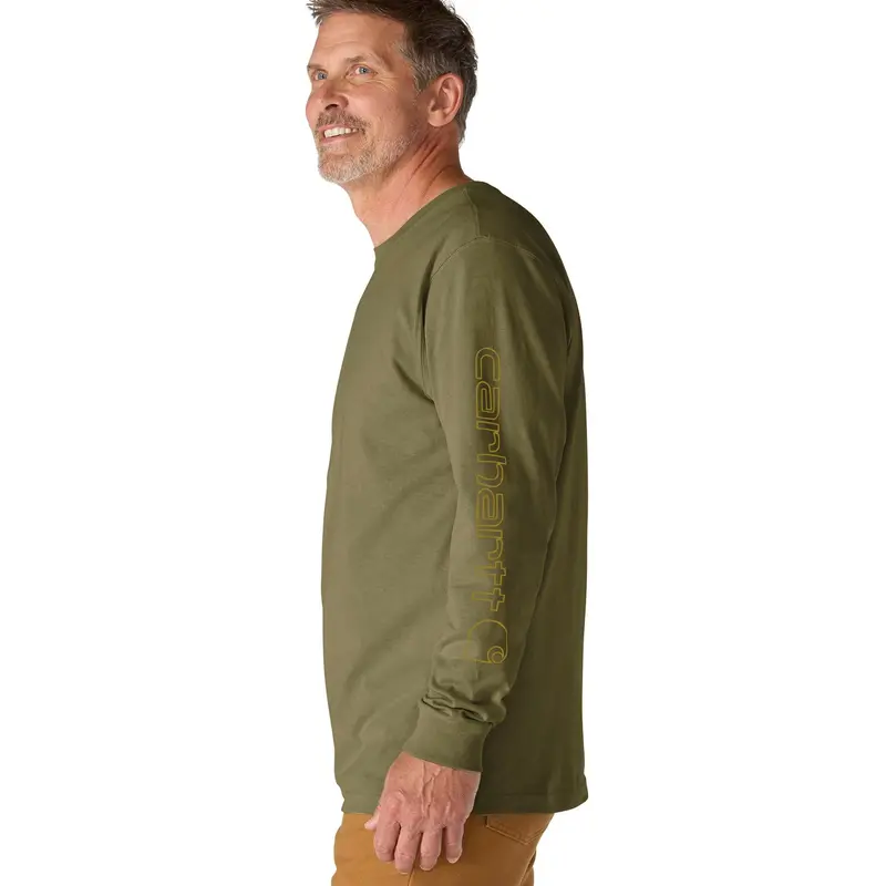 Carhartt Men's Signature Logo Long Sleeve T-Shirt 10