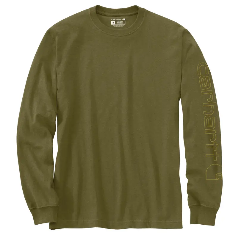 Carhartt Men's Signature Logo Long Sleeve T-Shirt 13