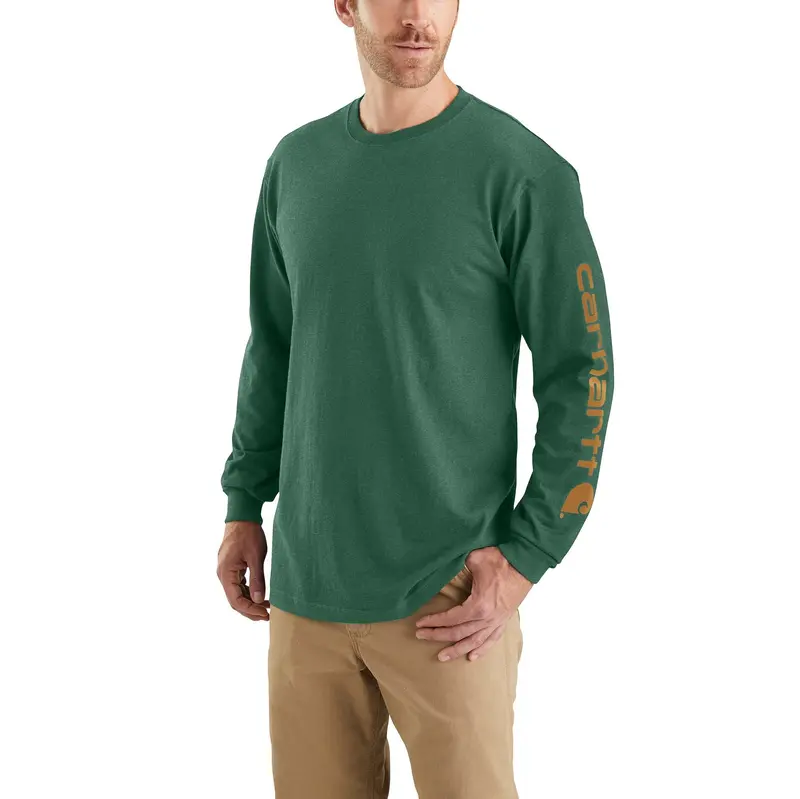 Carhartt Men's Signature Logo Long Sleeve T-Shirt 17