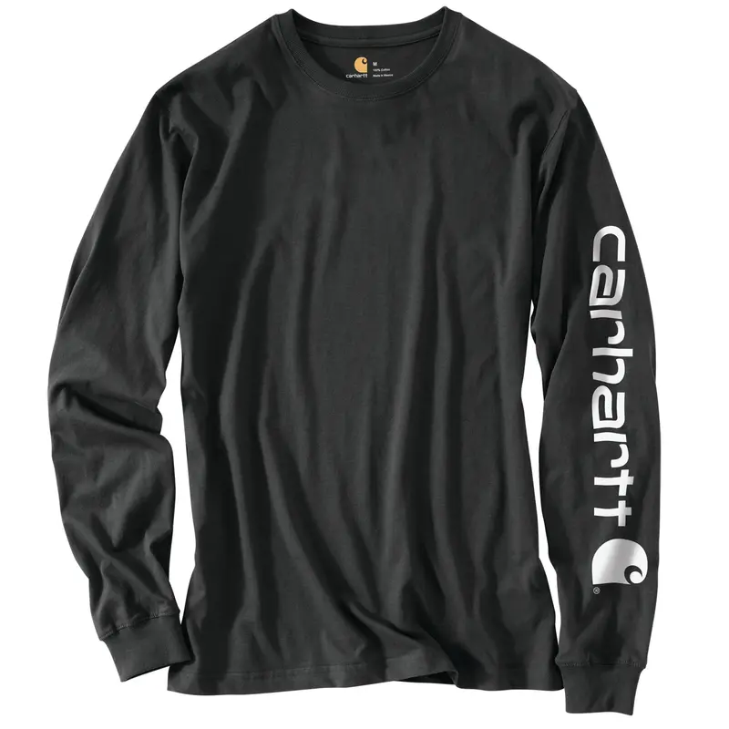 Carhartt Men's Signature Logo Long Sleeve T-Shirt 2