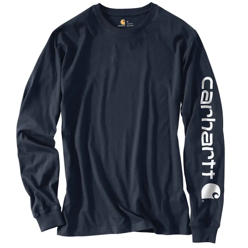 Carhartt Men's Signature Logo Long Sleeve T-Shirt 20