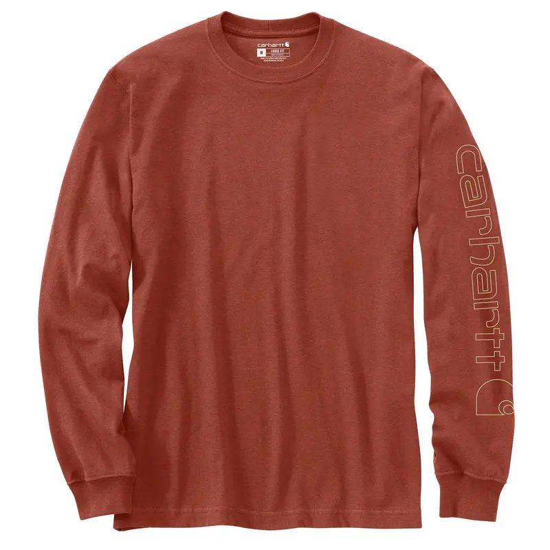 Carhartt Men's Signature Logo Long Sleeve T-Shirt 23