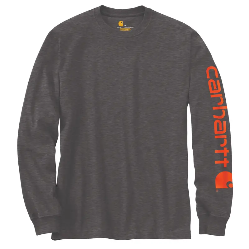 Carhartt Men's Signature Logo Long Sleeve T-Shirt 5