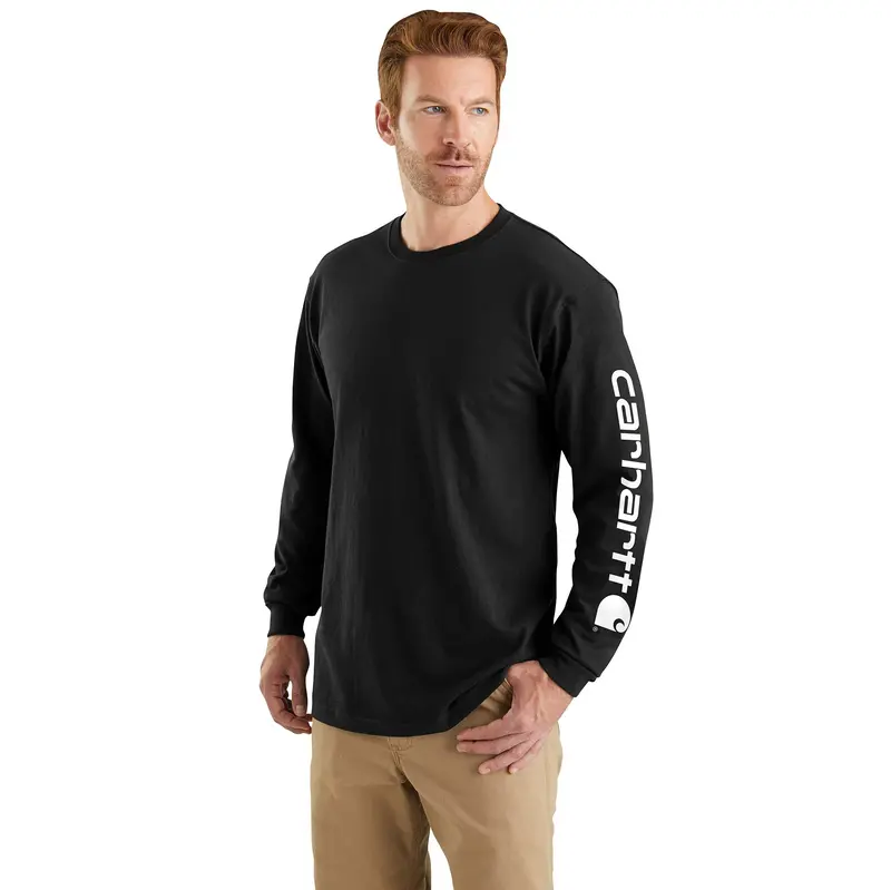 Carhartt Men's Signature Logo Long Sleeve T-Shirt 6