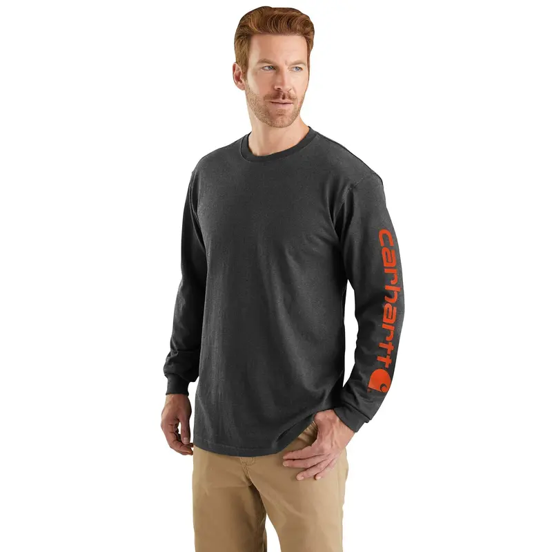 Carhartt Men's Signature Logo Long Sleeve T-Shirt 8