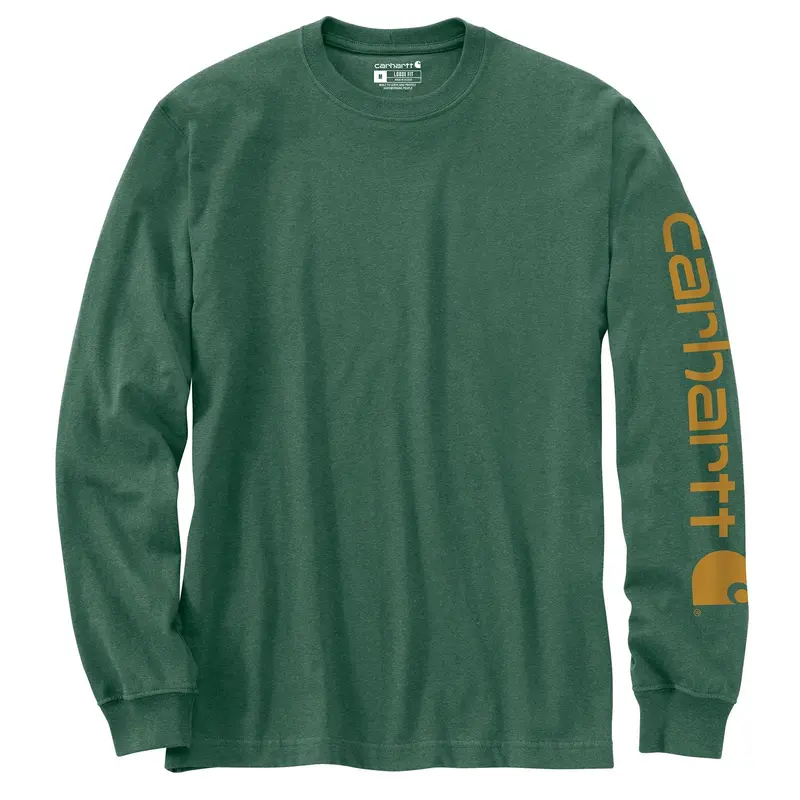 Carhartt Men's Signature Logo Long Sleeve T-Shirt 8