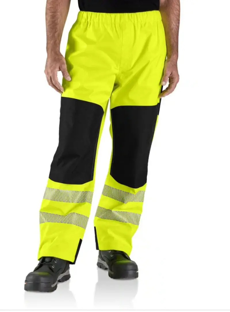 Carhartt Men's Storm Defender Waterproof Hi-Vis Double-Front Pant 1