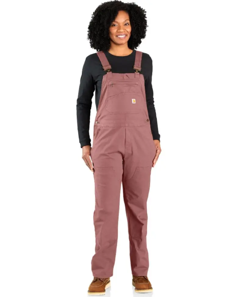 Carhartt Rugged Flex Double-Front Canvas Bib for Women – Reinforced Workwear