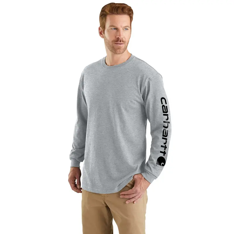 Carhartt Signature Logo Long Sleeve T-Shirt for Men